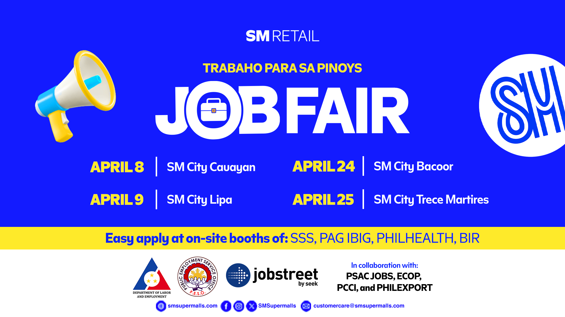 Don’t Miss: SM Retail April 2025 Job Fair Schedules