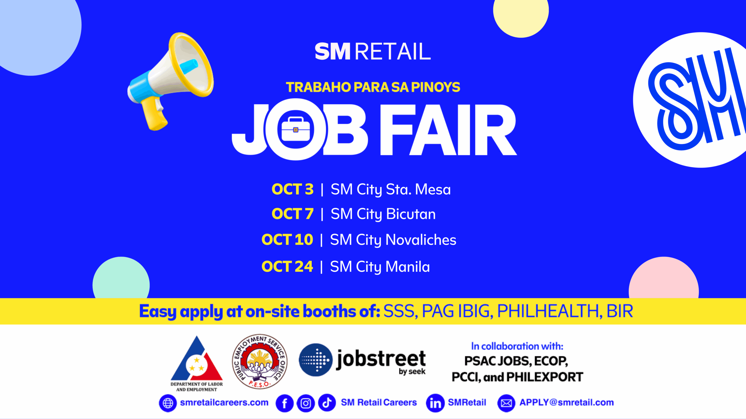 Explore Career Opportunities at SM Retail’s Job Fair this October 2025