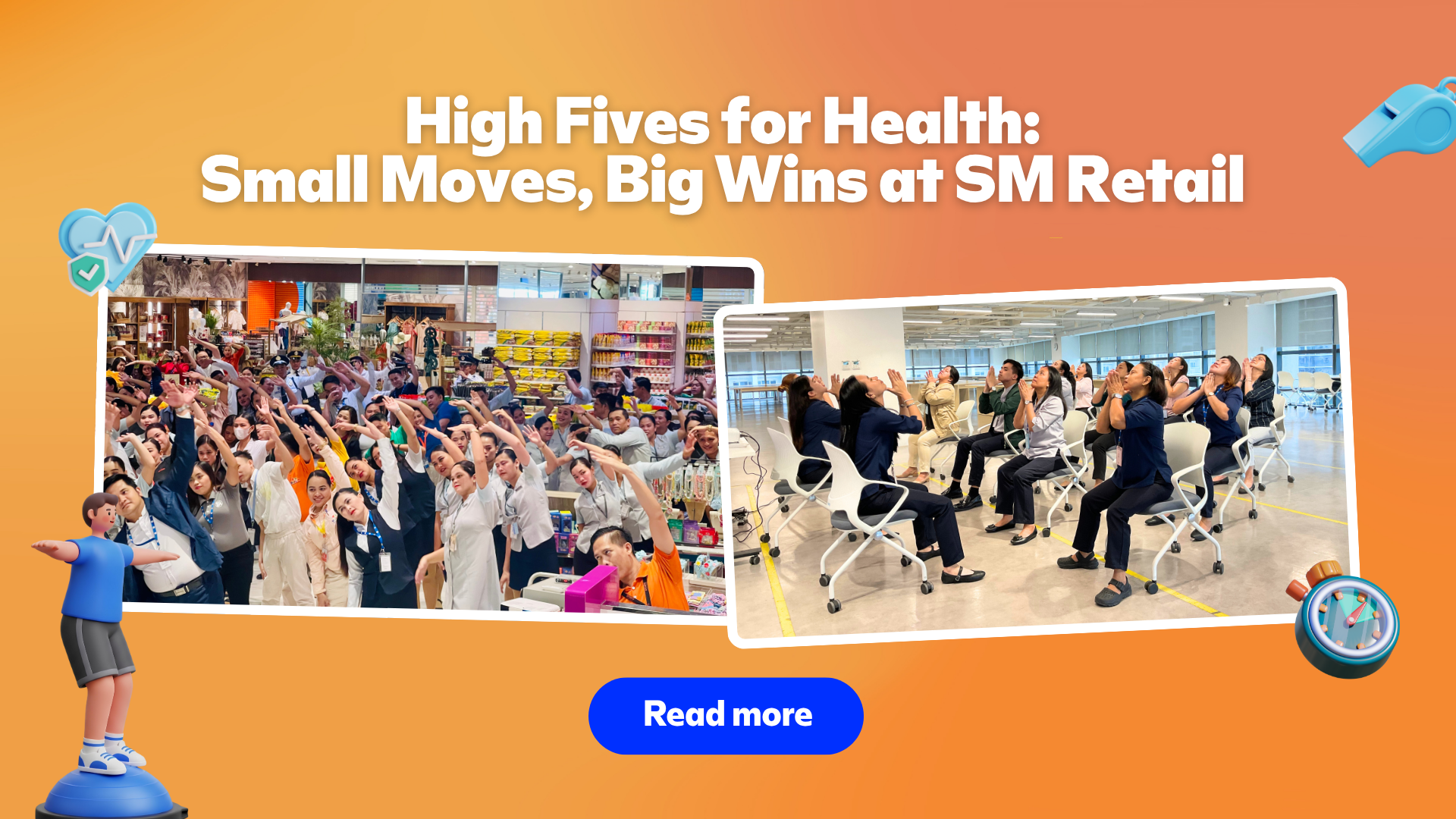 High Fives for Health: Small Moves, Big Wins at SM Retail